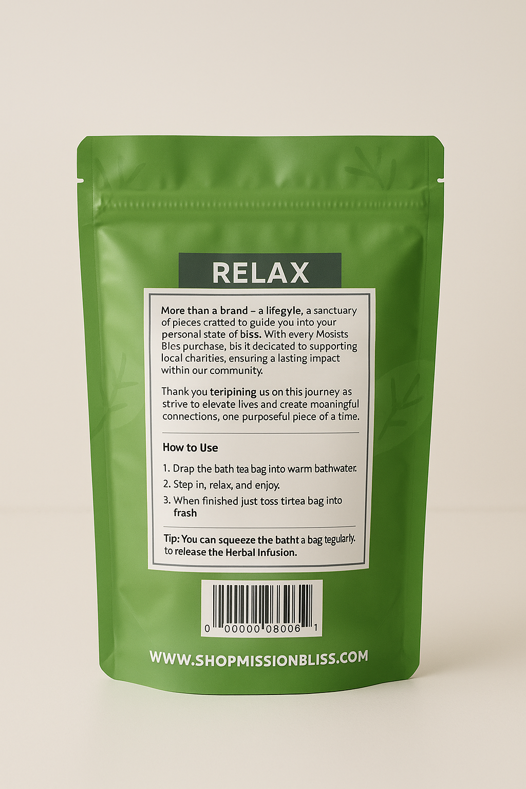 Relax - Lavender Bath Tea (4 Tea Bags per Pouch)